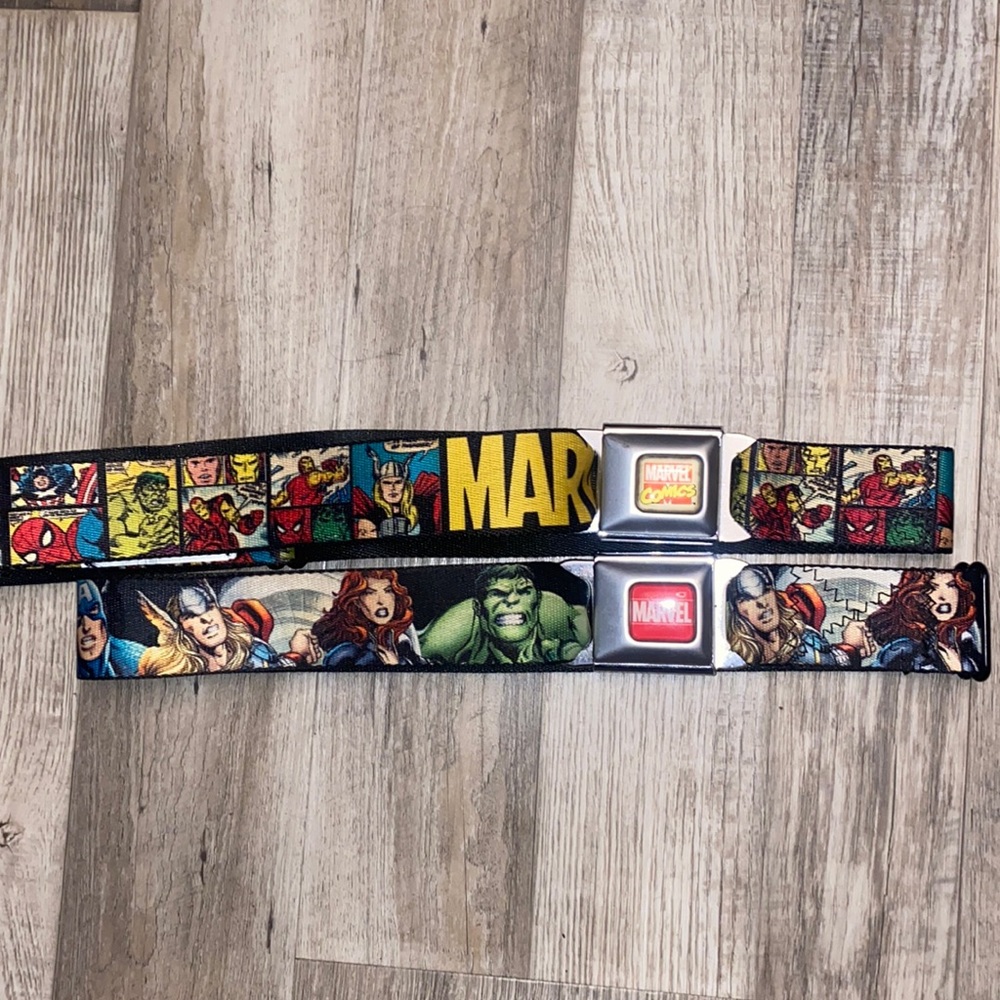 Buckle up with buckle down Marvel Belts!